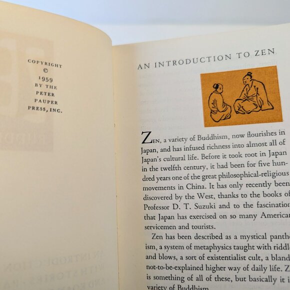Zen Buddhism Vintage Decorative Book  Peter Pauper Press 1950s zen buddhist text - Picture 8 of 12
